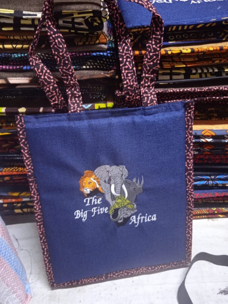 African Grace Portrait Tan Tote