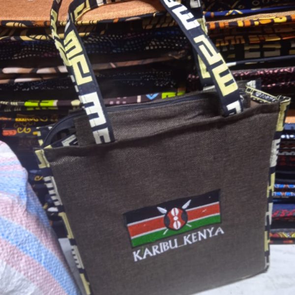 Handcrafted Big Five Africa Embroidered Bag