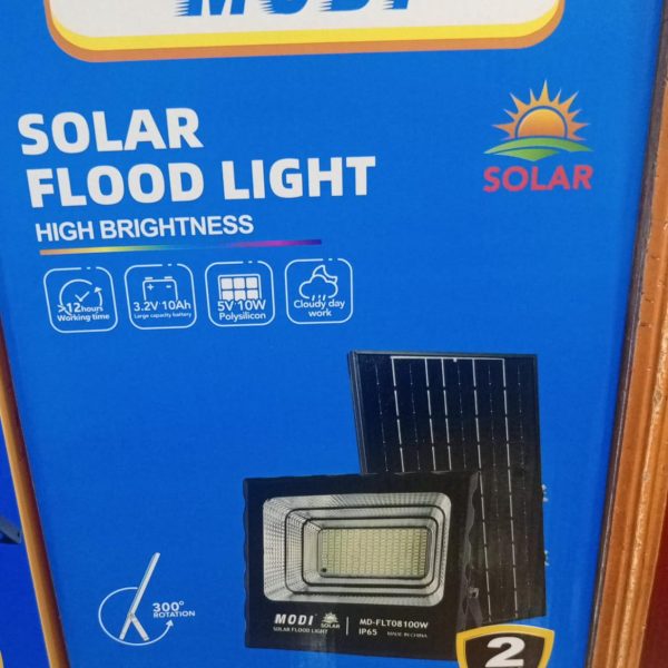 MODI 100W High-Brightness Solar Floodlight 2 Year Warranty Guaranteed