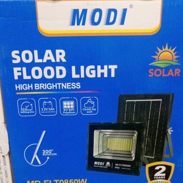 MODI 50W Solar Floodlight Durable Weatherproof and Guaranteed