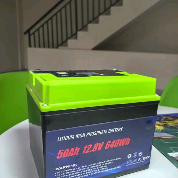 12.8V 50Ah LiFePO4 Lithium Battery (640Wh)