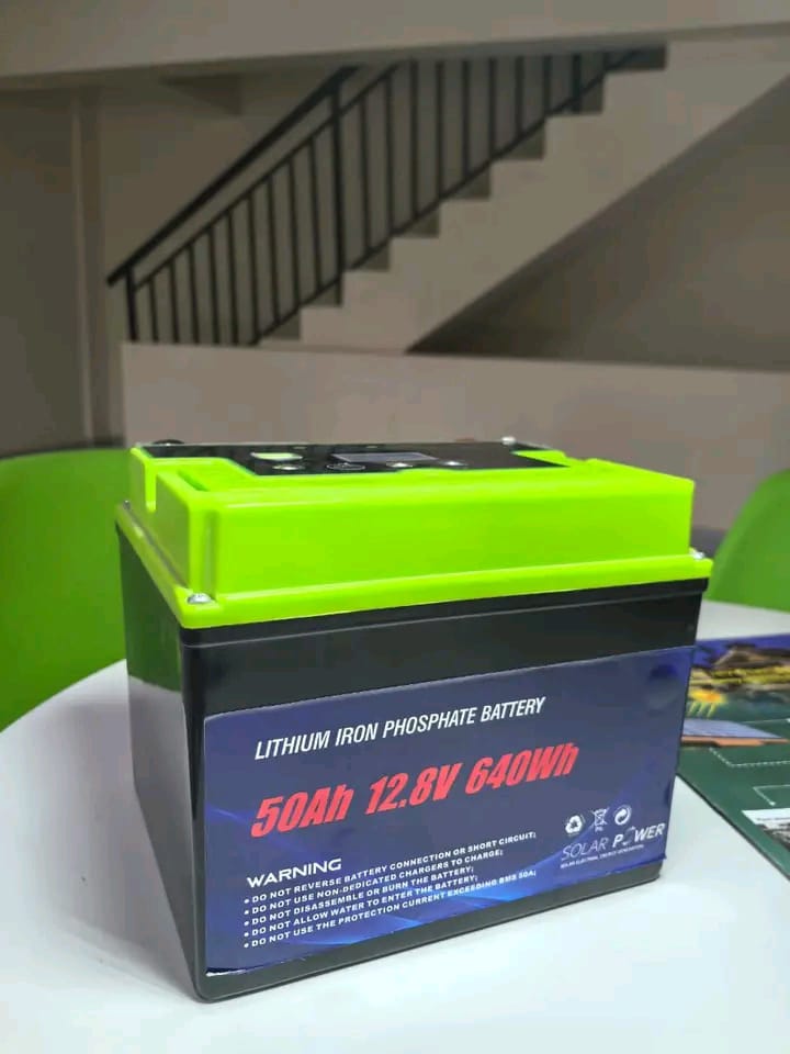 12.8V 50Ah LiFePO4 Lithium Battery (640Wh)